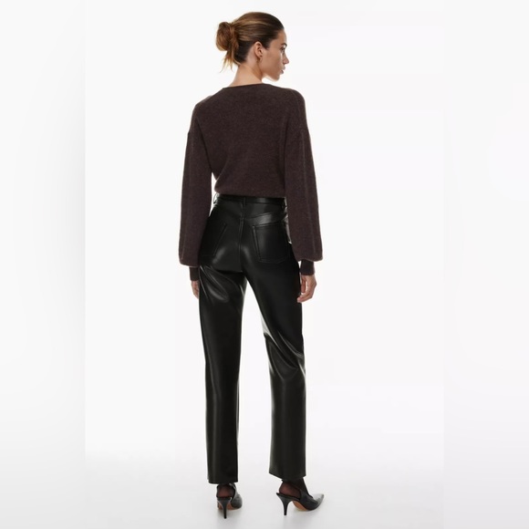 NWOT Aritzia Melina Pant in Black - Picture 3 of 7